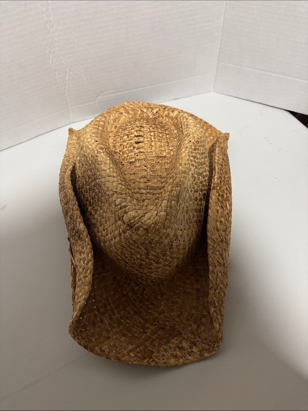 Men's Straw Cowboy Hat - Natural Brown